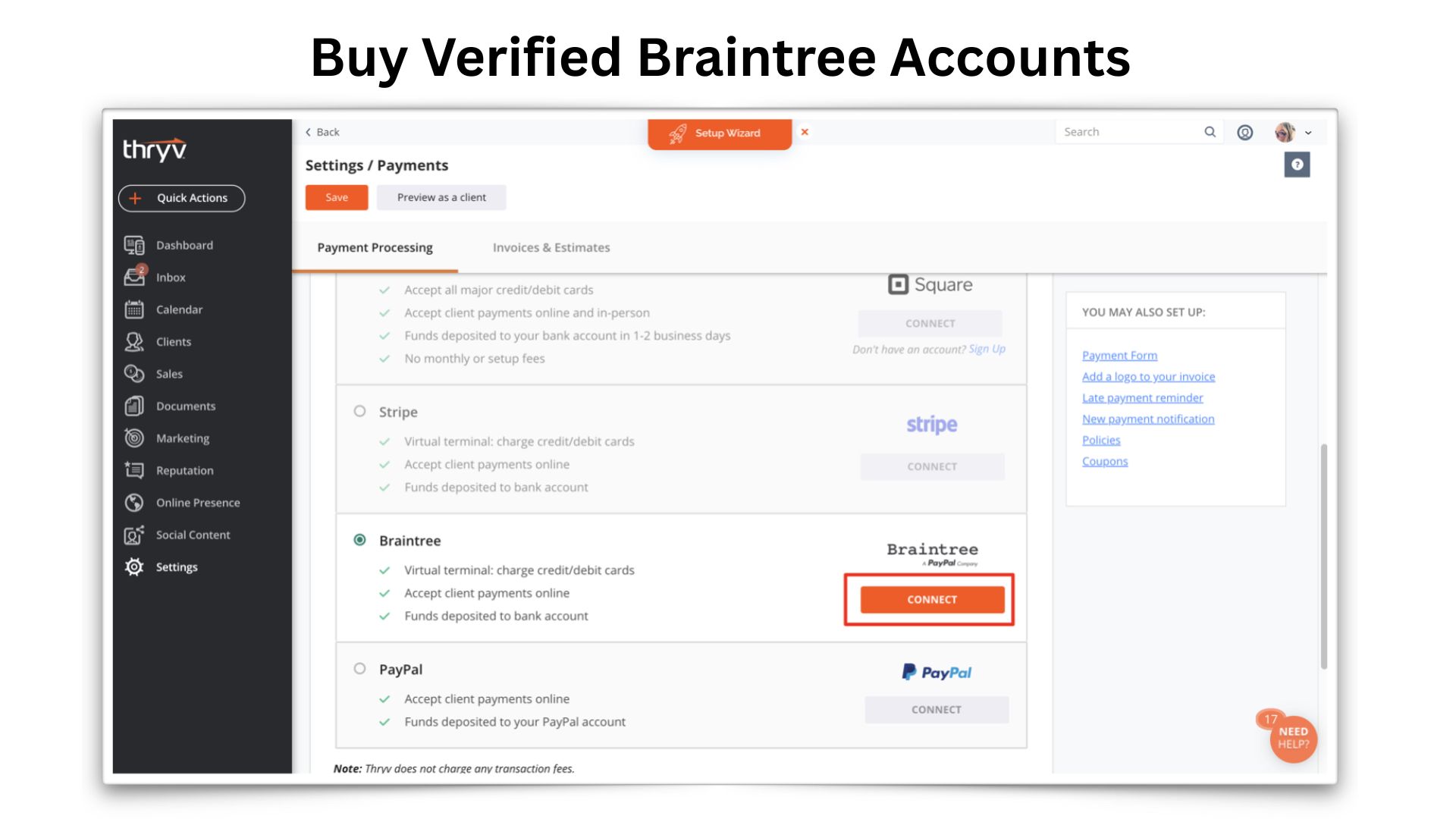 Buy Verified Braintree Accounts